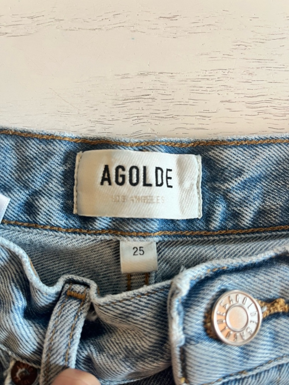 Agolde Light Blue High-Rise Denim Jeans Size 25